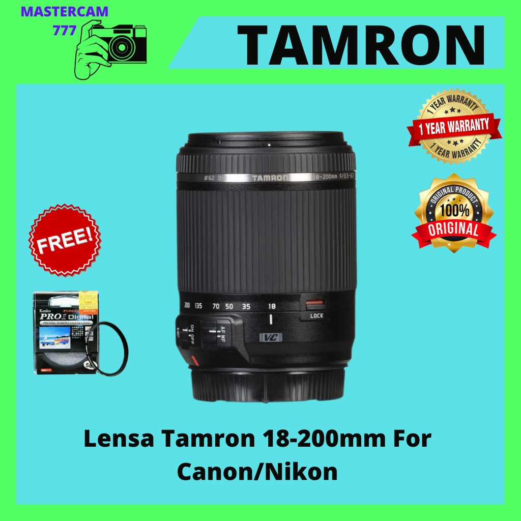 Lensa Tamron 18-200mm For Canon/Nikon