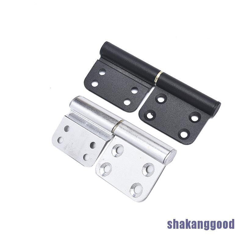 2pcs Engsel Bendera Bahan Aluminum Warna Hitam Ukuran 4 Inch Untuk Pintu Dapur