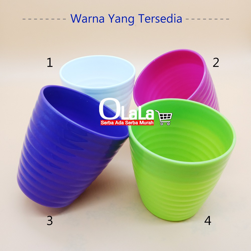 Pot Bunga Mini Bahan Plastik Warna-Warni Untuk Dekorasi Rumah / Kantor/Premium HZW-2B