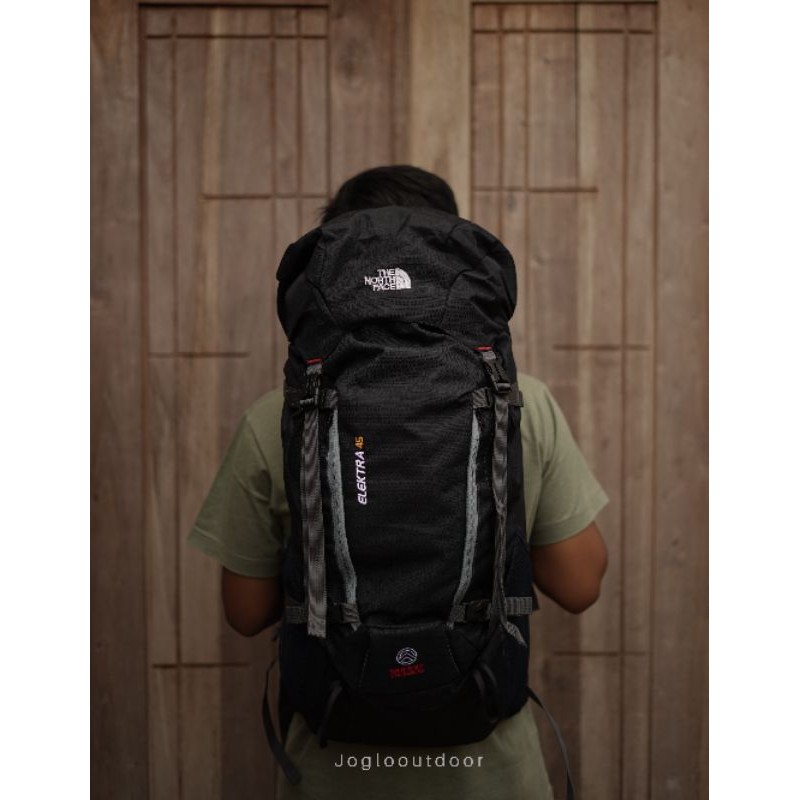 Tas Gunung Carrier Carier TNF  The North Face 45 Liter +Raincover Keril Tas Muncak Tas Gunung Murah