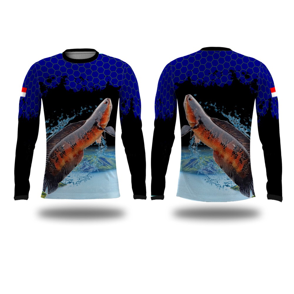 kaos jersey mancing memancing custom udang galah toman dryfit