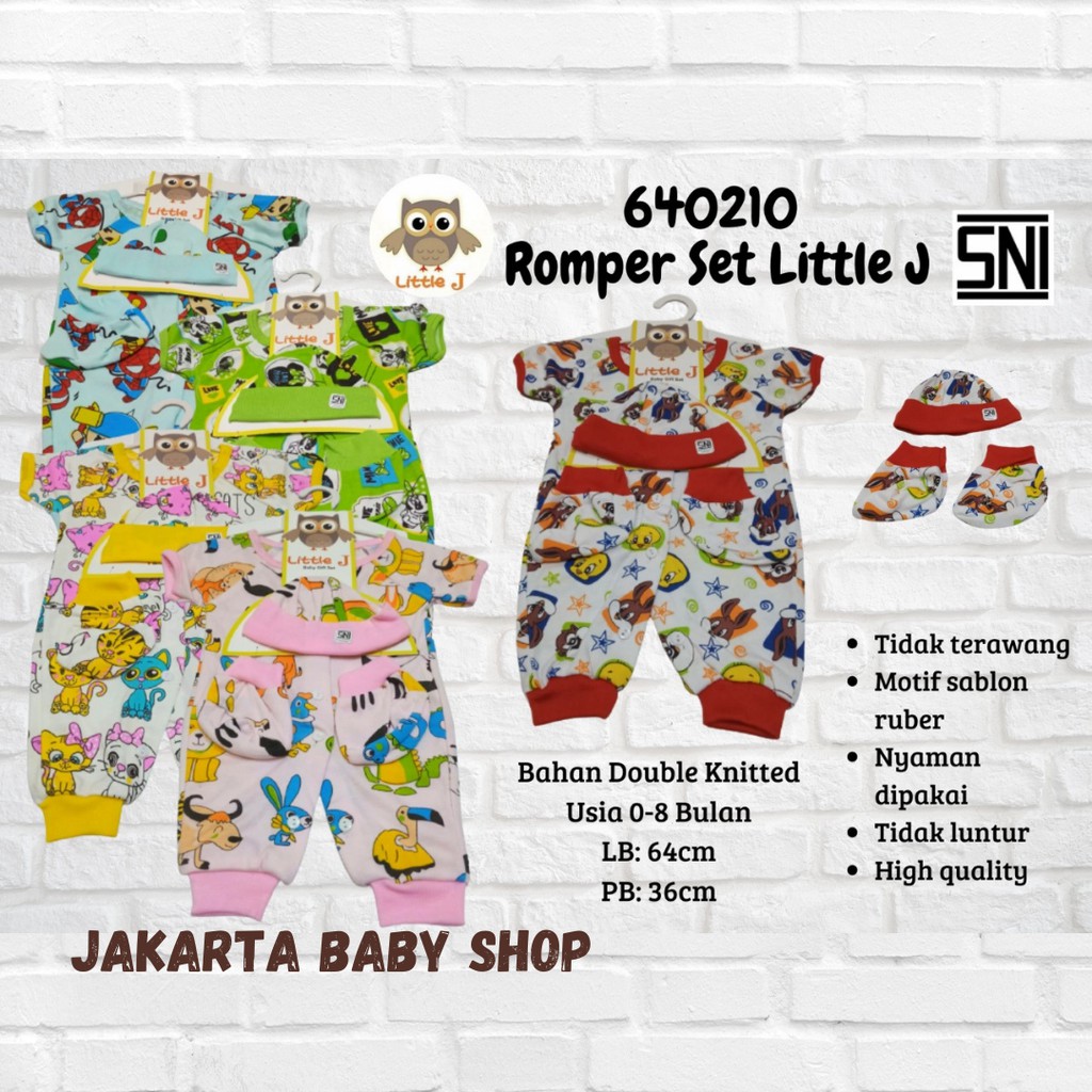 ROMPER SET LITTLE J / ROMPER TERUSAN PANJANG 640210