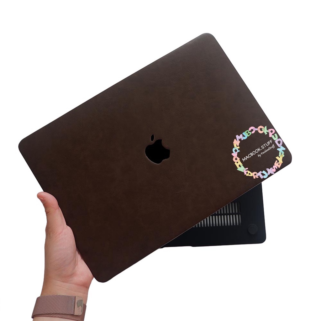 MACBOOK Case LEATHER HORSE DARKBROWN NEW AIR PRO RETINA 11 12 13 14 15 16 INCH NON /  WITH CD ROOM / TOUCHBAR / TOUCH ID / M1 2020 2021 2022