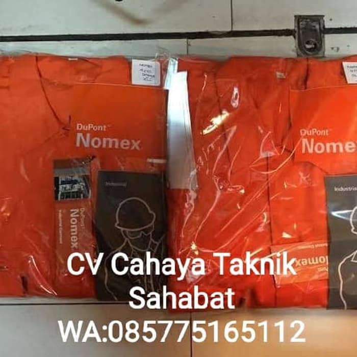 Coverall Nomex 4,5 oz Asli Dupont - Baju Tahan Api Nomex IIIA