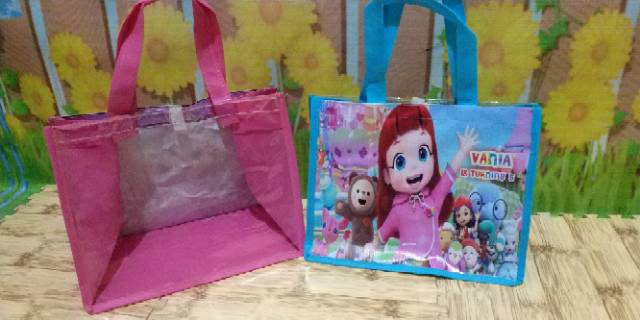 Tas Ulang Tahun Mika design custom karakter, souvernir goodie bag ultah Custom-2