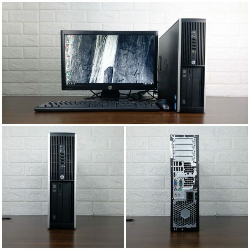 Paketan PC HP Compaq 8200 Elite Sff Core i3 Gen2 Ram 4GB HDD 500GB Lcd 19in Wide Berkualitas