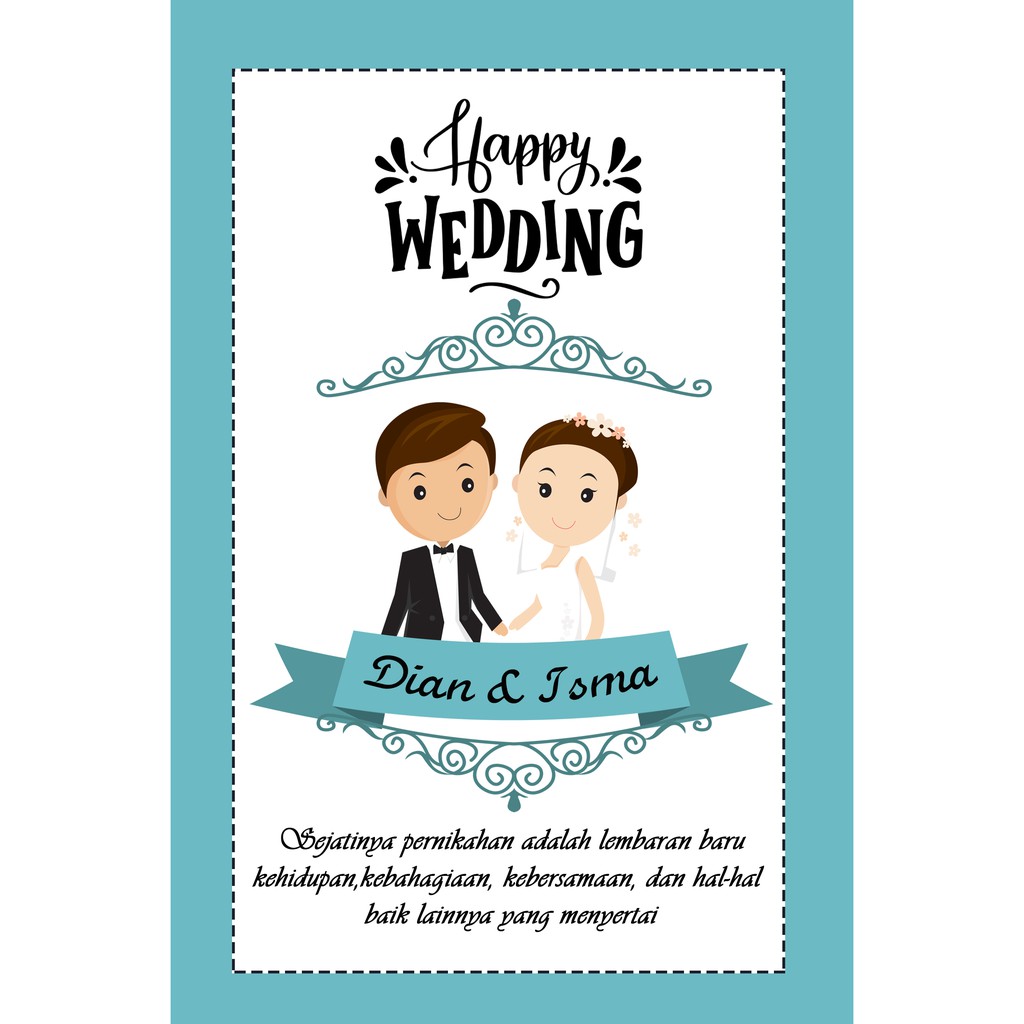 grosiramanah - TERMURAH walldecor kado happy wedding