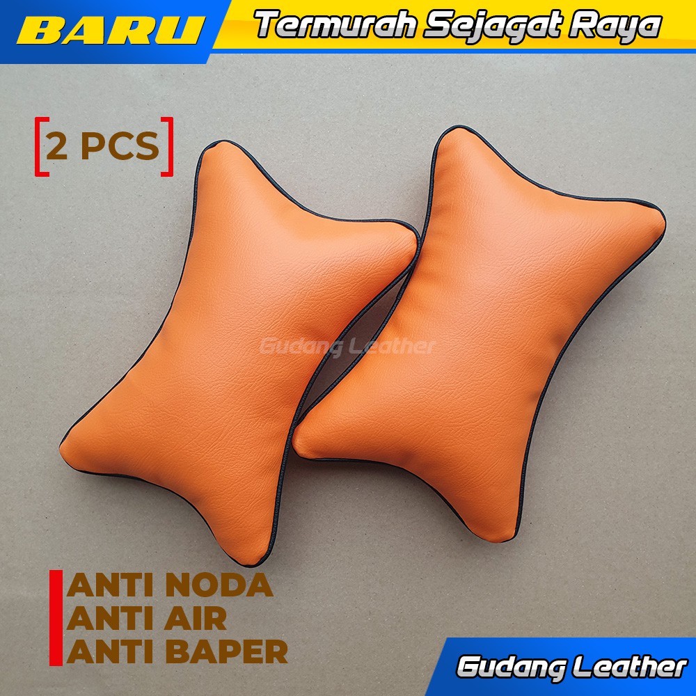 Bantal Mobil Kulit Anti Baper - Merah