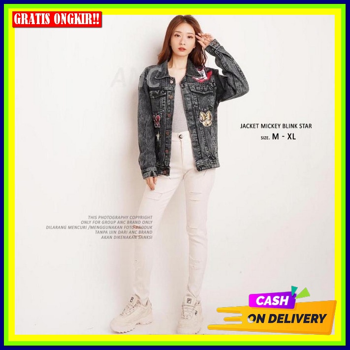 Jaket Levis Wanita Viral . Jaket Levis Wanita Terbaru . Jaket Kekinian . Jaket Tali Pita Terlaris . 