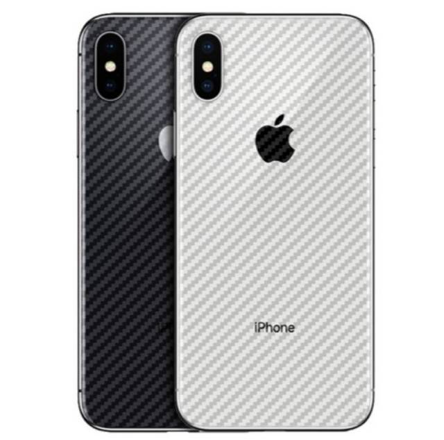 Iphone XS Max 6.5 3D carbon back screen guard anti gores belakang