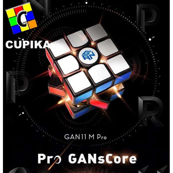 Rubik 3x3 Gan 11 M Pro Magnetic UV Stickerless 3x3x3