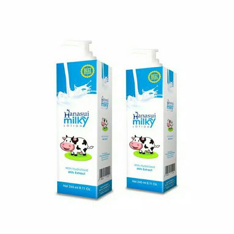 Hanasui Gluta Milky Lotion Pemutih Kulit Melindungi UV Protection BPOM Original