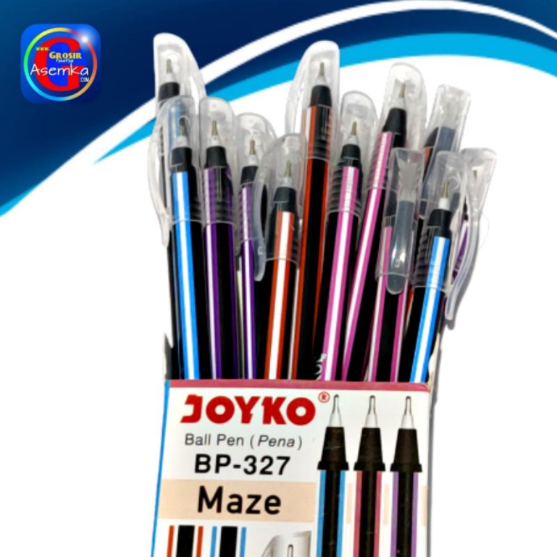 Bolpen Pulpen Pena Joyko BP-327 Maze 0.7 mm grosir 12pcs