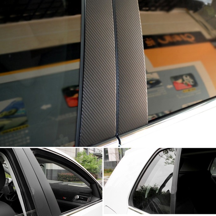 Stiker Vinyl Carbon Fiber Mobil Car Wrap Multifungsi 127 x 30 CM Gray