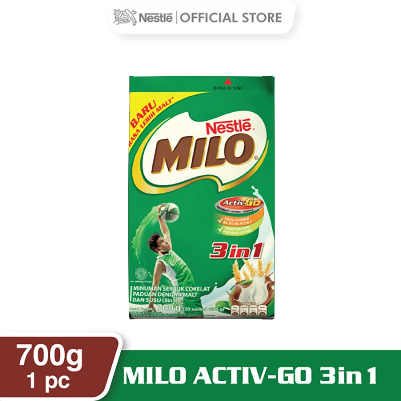 

PROMO MILO ACTIV-GO 3 IN 1 POLYBAG (20X35G) TERMURAH