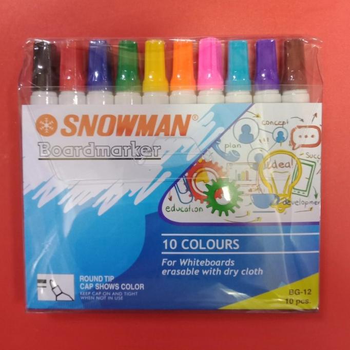 

PROMO Spidol Boardmarker Snowman 10 warna/PULPEN GEL/PULPEN LUCU/PULPEN 1 PACK/PENSIL WARNA/PENSIL 2B/PENGHAPUS JOYKO/PENGHAPUS LUCU/RAUTAN PENSIL PUTAR/RAUTAN ELEKTRIK/SPIDOL WARNA/SPIDOL PERMANEN/SPIDOL WHITEBOARD/CORRECTION TAPE