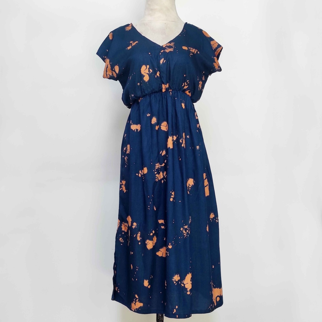Daster Manohara Bali Bercak Cantika-Bercak Navy Ten