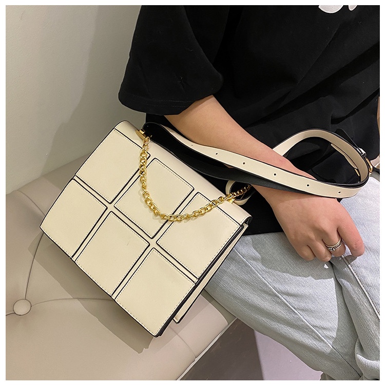 KOREAN CHIC FASHION LEATHER SLING BAG / SHOULDER BAG FASHION KOREA / TAS SELEMPANG FASHION / TAS KONDANGAN / TAS SLEMPANG IMPORT KULIT RANTAI