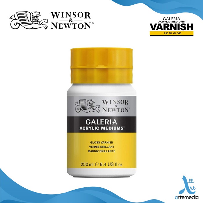 

(TERLARIS) Pernis Akrilik Winsor & Newton Galeria 250ml Acrylic Varnish - GLOSS