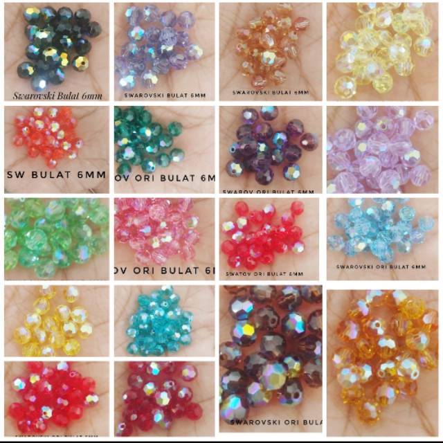 CRYSTAL SWAROVSKI ORIGINAL BULAT 6MM