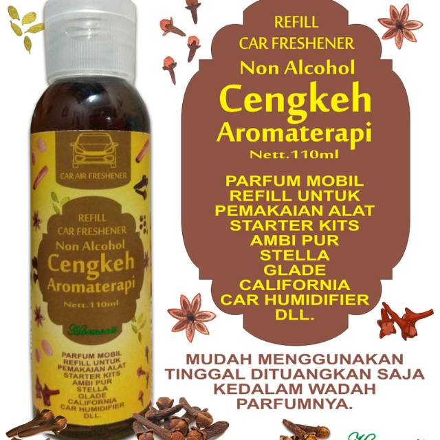 Refil Parfum Mobil Aromaterapi Aroma Cengkeh 110ml