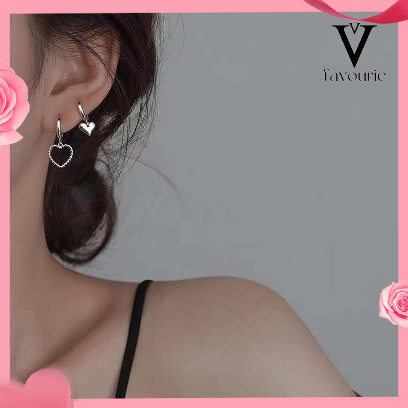 [COD]S925 Korea Fashion Telinga Klip Anting-Anting untuk Wanita Gadis Fashion Perhiasan Aksesoris Hadiah-FA