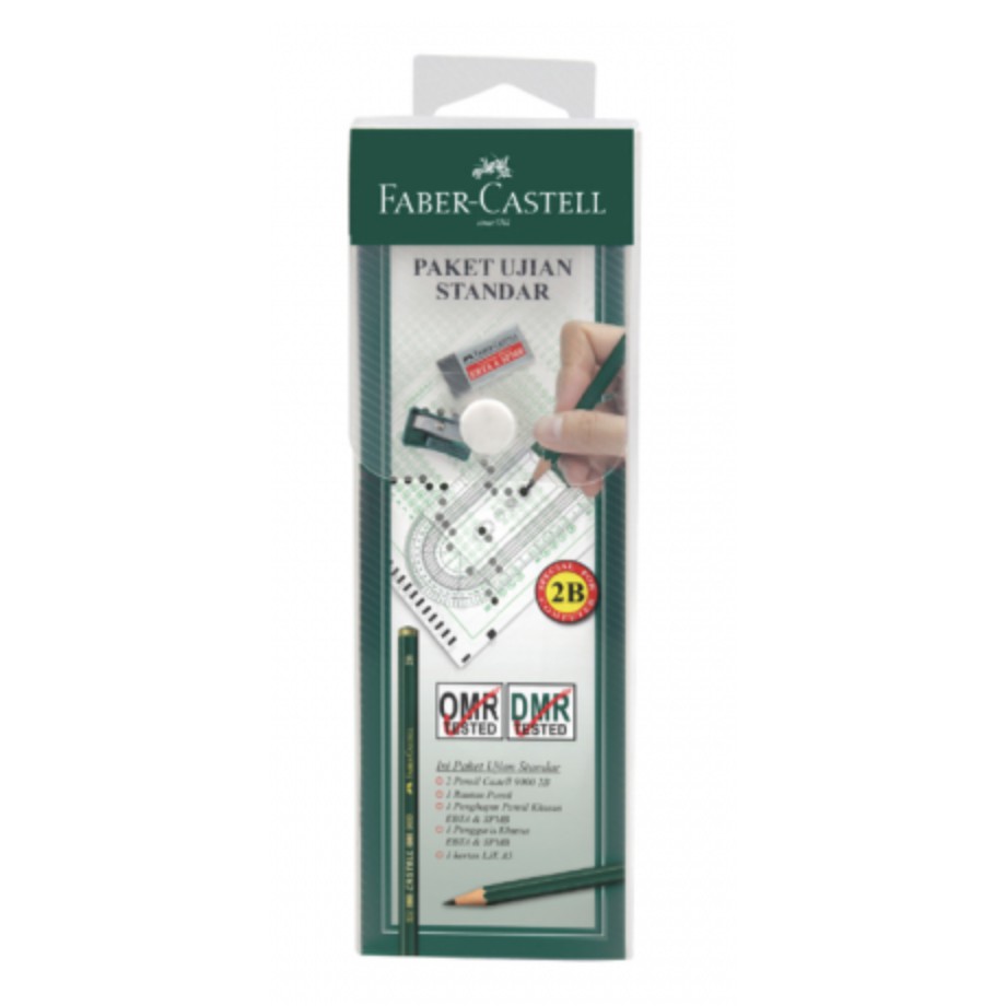 

PAKET UJIAN FABER CASTELL STANDARD ALAT TULIS UJIAN NASIONAL LENGKAP TEMPAT PENSIL EBTA SPMB SBMPTN