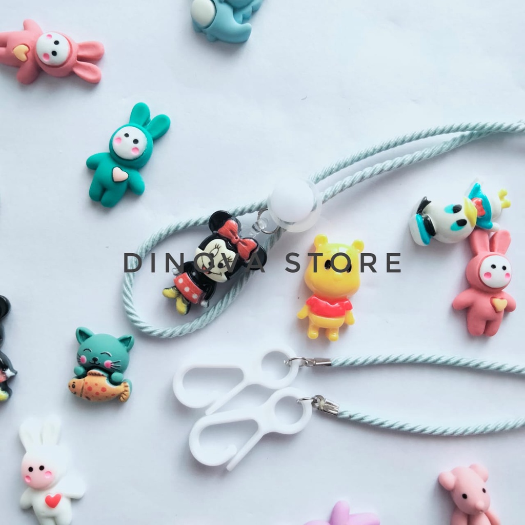 strap masker tali ULIR KARAKTER/strap masker/tali masker/konektor masker/tali masker/strap masker hijab 2in1/diiinova store/pgx