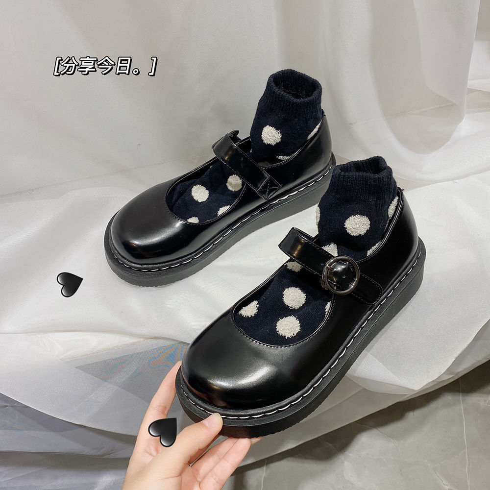 Sepatu seragam Jepang JK 2021 gaya kuliah Mary Jane sepatu gadis retro lembut Inggris Lolita sepatu