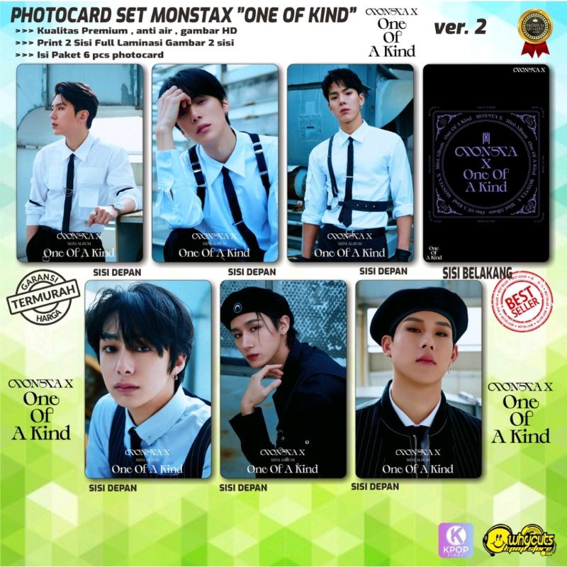 PHOTOCARD SET KPOP PREMIUM MONSTA X // ONE OF KIND