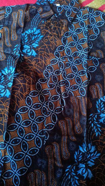 Bswart Batik Hrb026 Kenongo Hem Pendek Padi Pekalongan M L Xl Batik Pria Murah