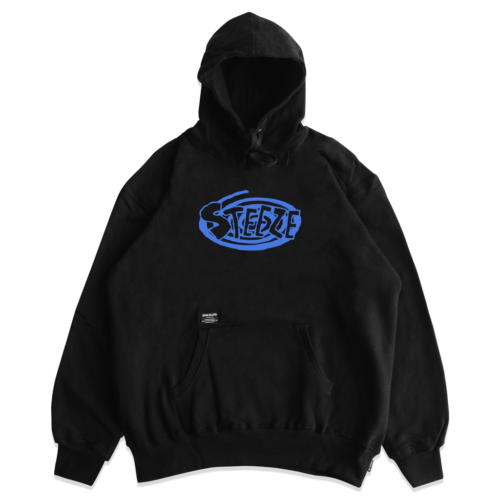 STEEZE.LTD - TWIST PULLOVER HOODIE BLACK