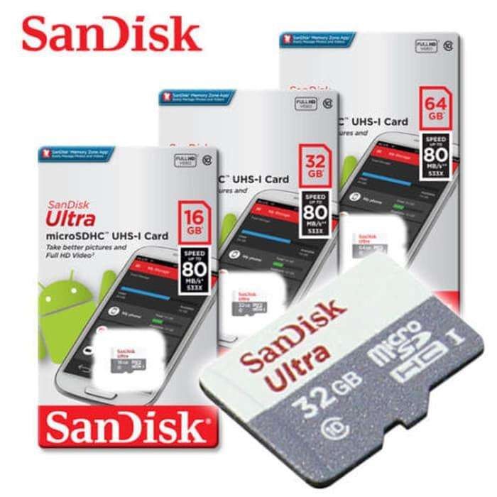 SANDISK ULTRA MICRO SD 100MB/S 32GB GARANSI RESMI