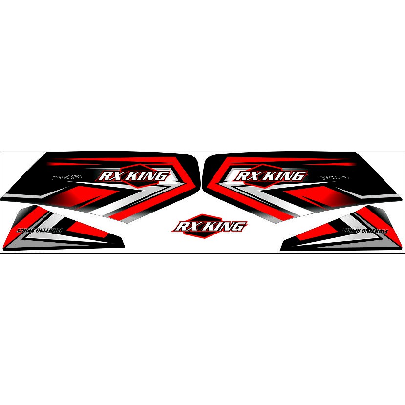 striping variasi rx king garis merah