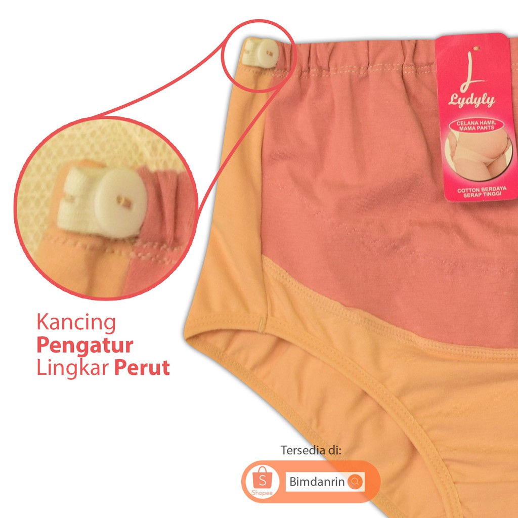 Celana Hamil Penutup Perut Maternity Briefs Jumbo ada Kancing pengatur Produk Original