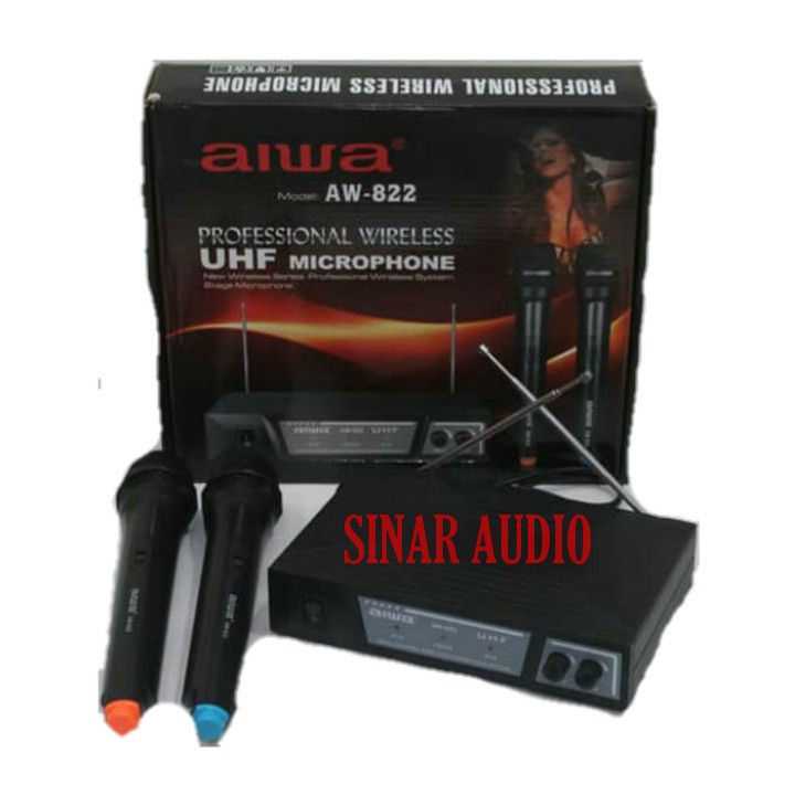 Mic Wireless Aiwa AW822 - Mic AW 822