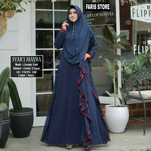 Gamis set syar'i mayra