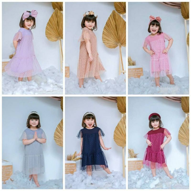 KHUSUS PREORDER DRESS BRUKAT GAMIS ANAK CUSTOMS