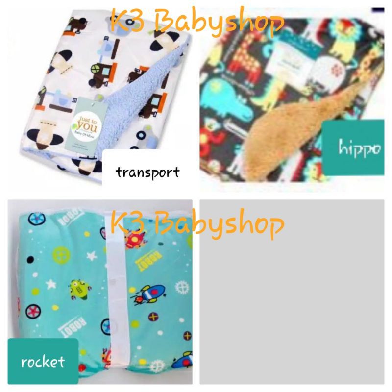 Selimut Bayi double fleece tanpa topi baby blanket gift kado