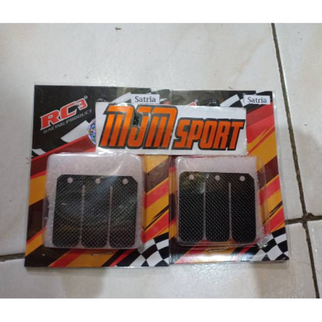 Lidah membran satria 2 tak karbon . Membran RC3 karbon satria 2tak dd