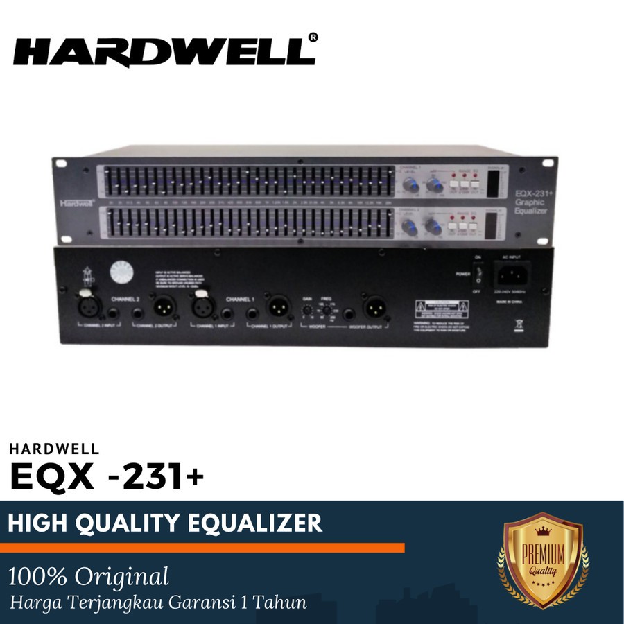 Equalizer Equaliser Hardwell EQX 231 EQX-231+ Sub Out EQX231 Original