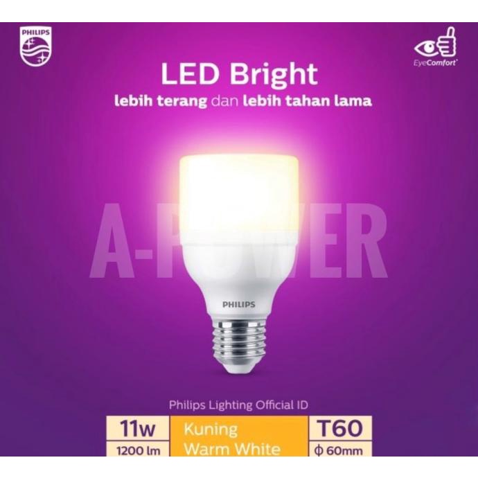 >>>>>] Philips - Lampu LED Bright 11W (Kuning)