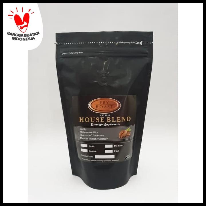 

Kopi House Blend Espresso Supremo 500 Gram Biji Dan Bubuk