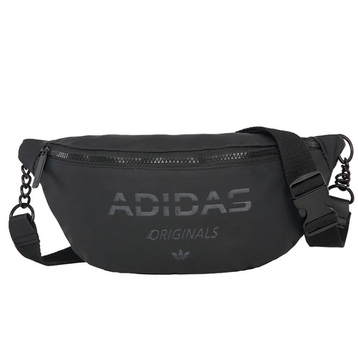 ADIDAS TAS Unisex Simple Parasut Waist Bag PINGGANG PRIA COWOK CEWEK WANITA IMPORT JAKARTA