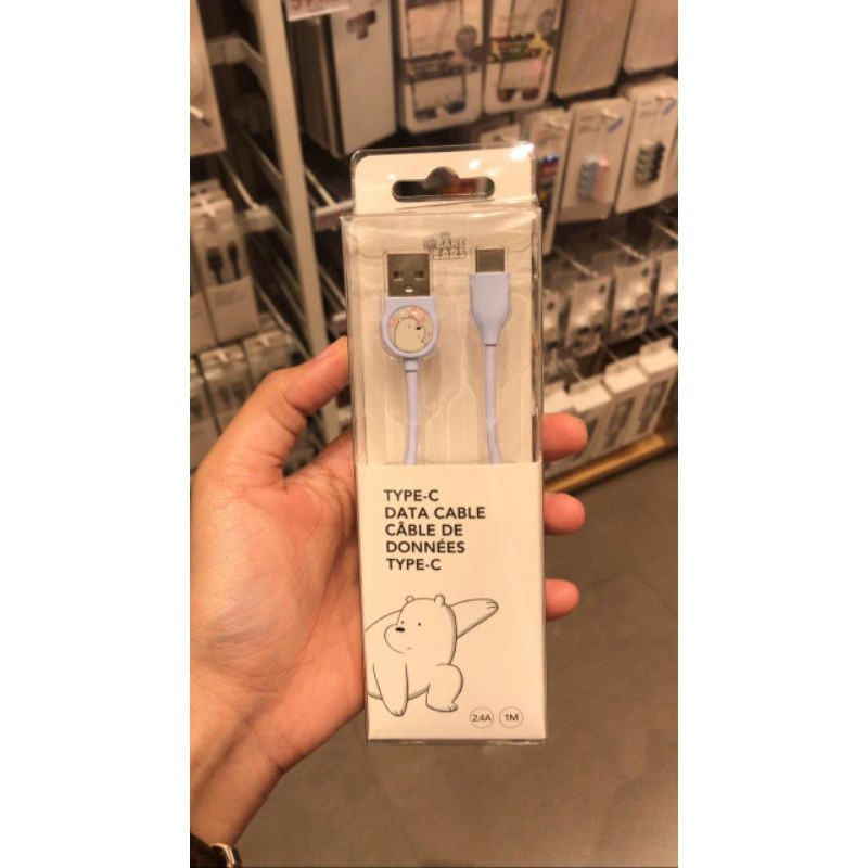 kabel data we bear bare type C ori miniso