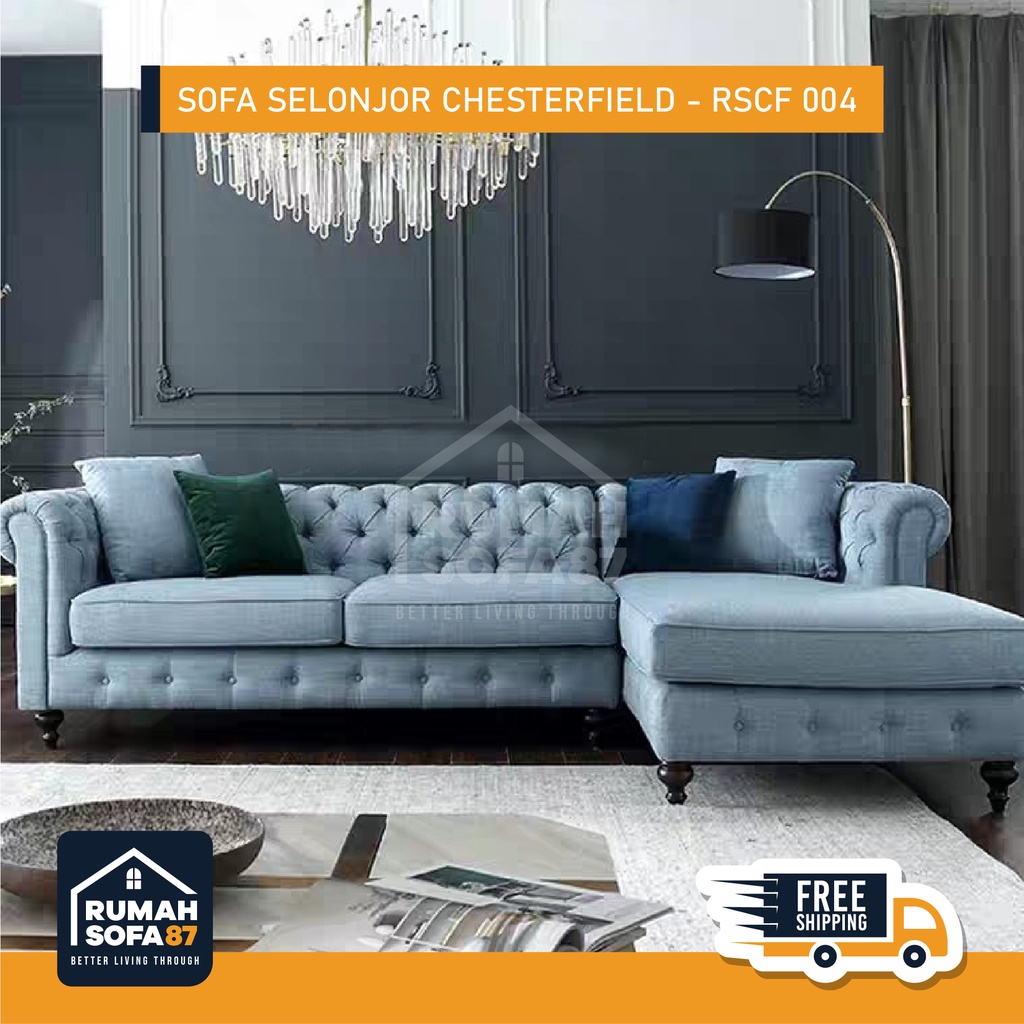 Sofa selonjor klasik Chesterfield - RSCF 004