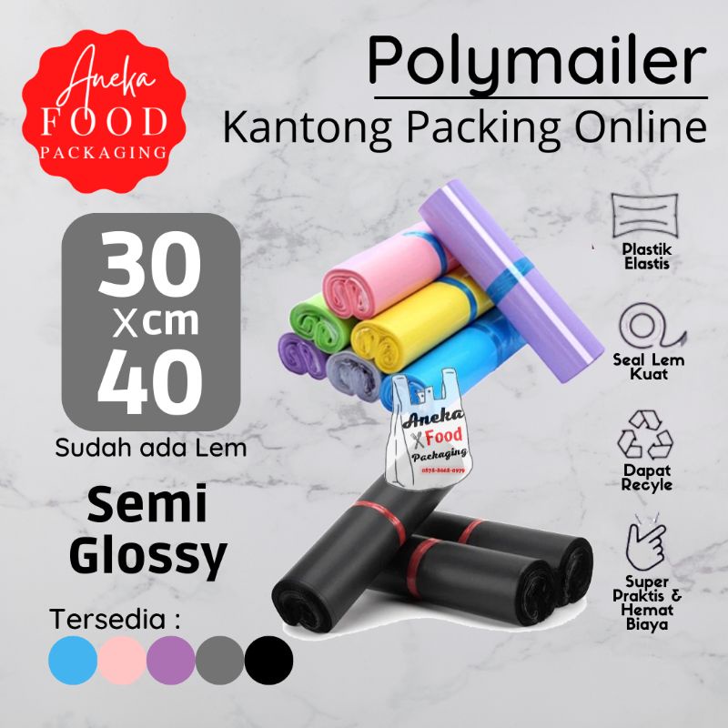 

Polymailer 30x40 polimailer kantong plastik amplop seal lem packing online
