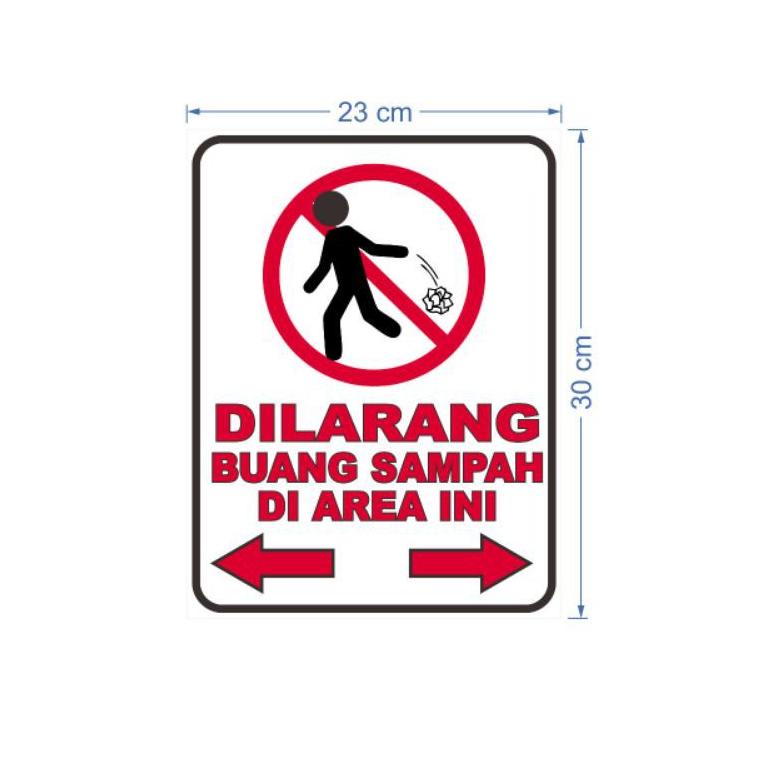 

(Q9A4) STIKER DI LARANG BUANG SAMPAH DI AREA INI //Hadir@lagi