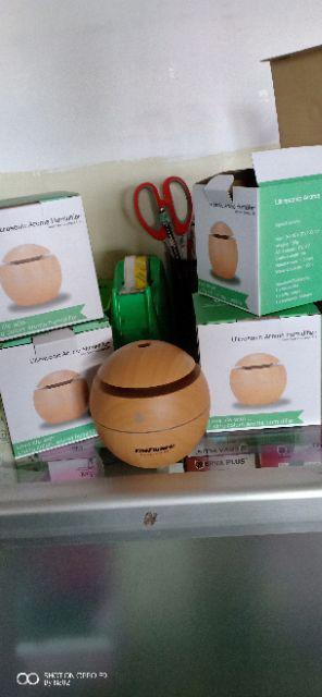 Pengharum Ruangan Aroma Terapi Air Humidifier Desain Kayu