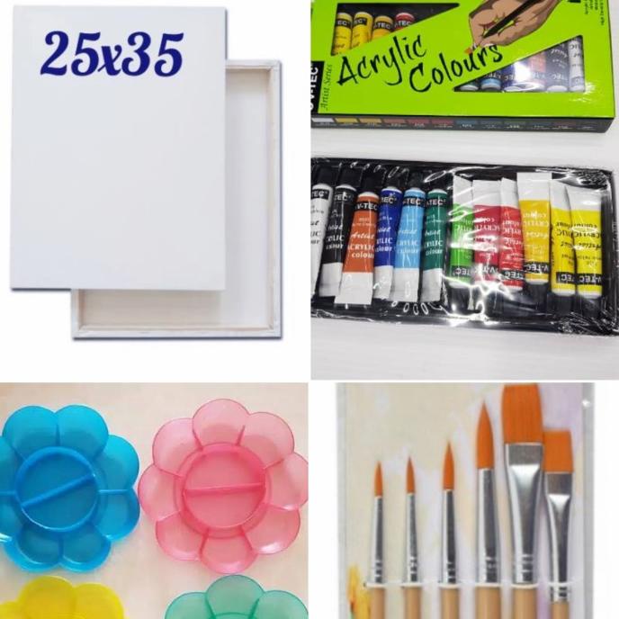 

[COD] Promo Paket Alat Lukis + Kanvas 25x35 TERBAIK Kode 431